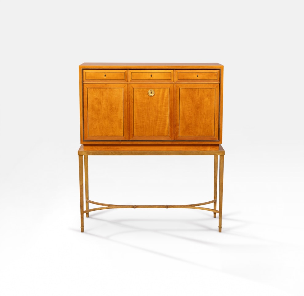 Drop-leaf writing desk by Jacques Adnet