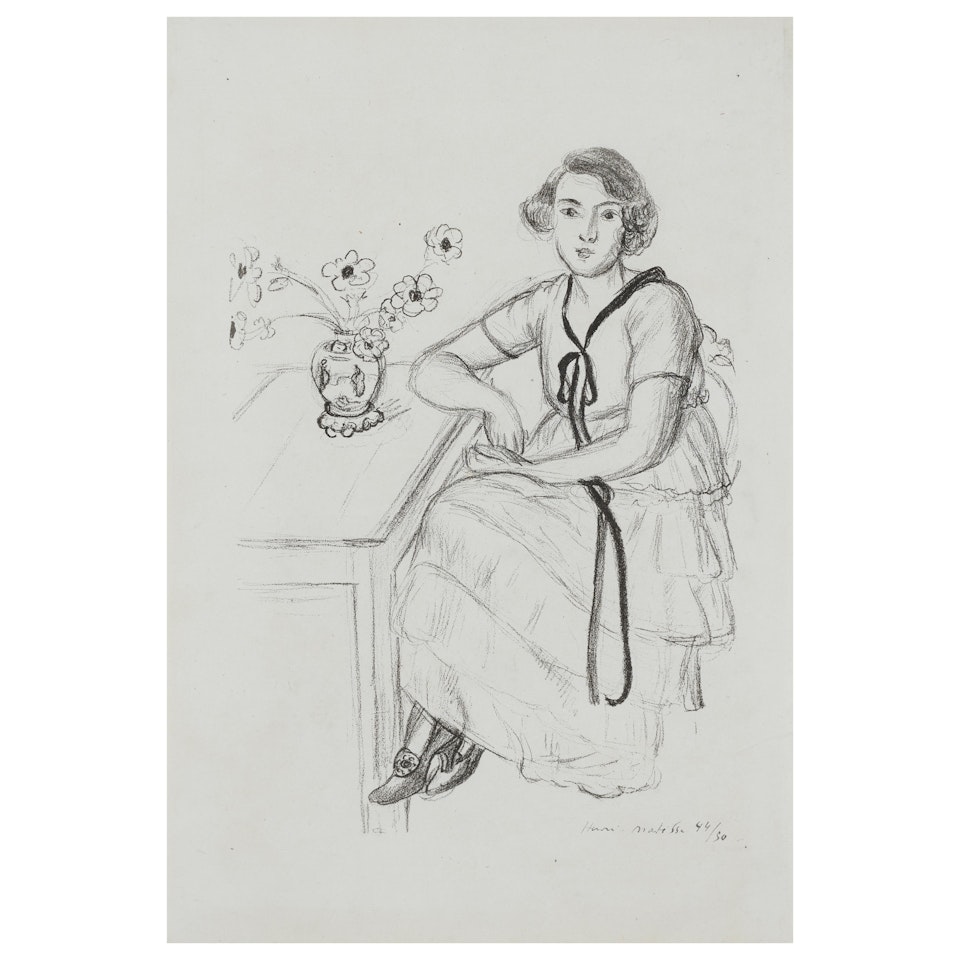La Robe Jaune au Ruban Noir (Duthuit 424) by Henri Matisse