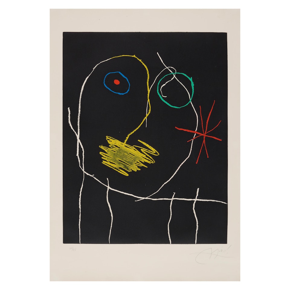 Le Prophète la Nuit (Dupin 397) by Joan Miró