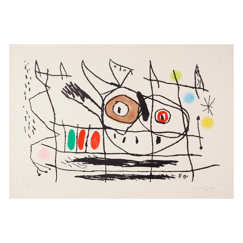 Couple d"Oiseaux I (Dupin 414) by Joan Miró