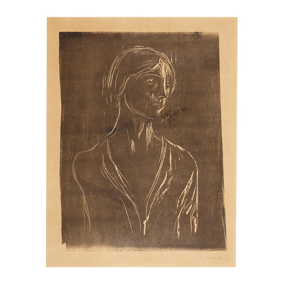 Birgitte I (Woll 718) by Edvard Munch