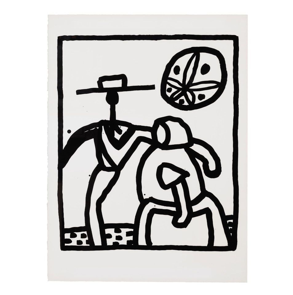 Untitled (Kutztown) (Littmann pp. 134-135) by Keith Haring