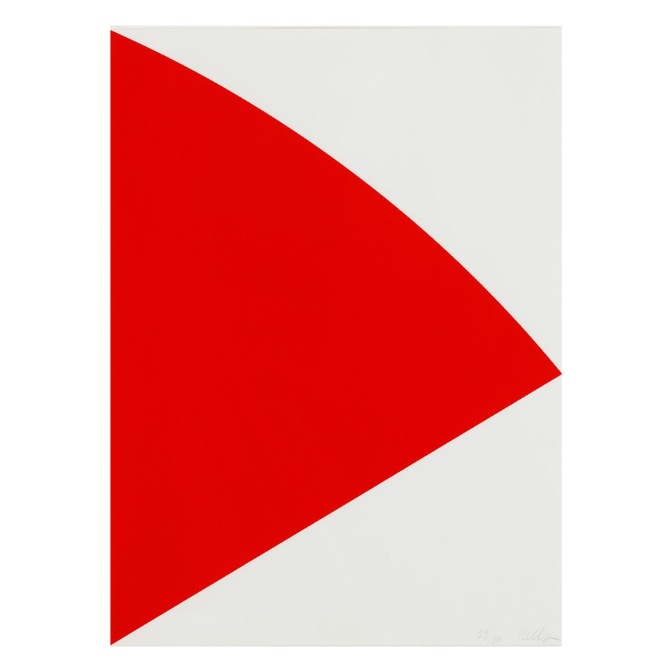 Red Curve (for Joel) (Axsom 269, Gemini 1583) by Ellsworth Kelly