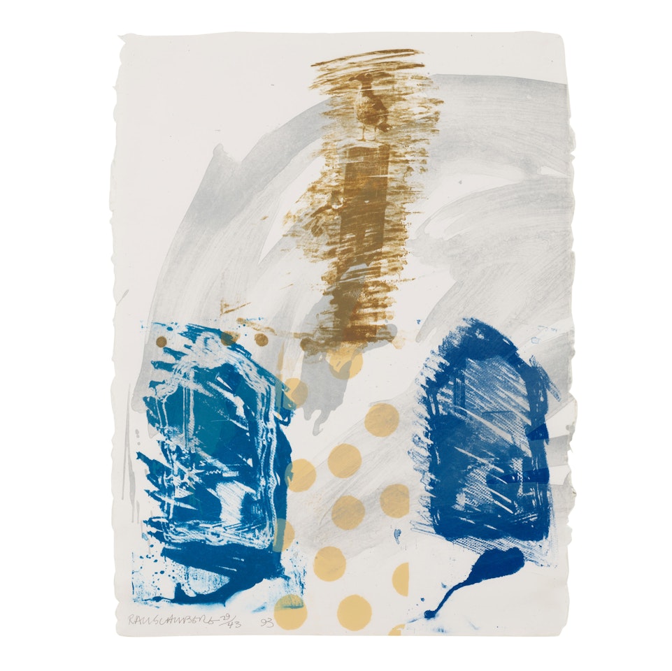 Bird Dock, from Double Feature (Gemini 1585) by Robert Rauschenberg