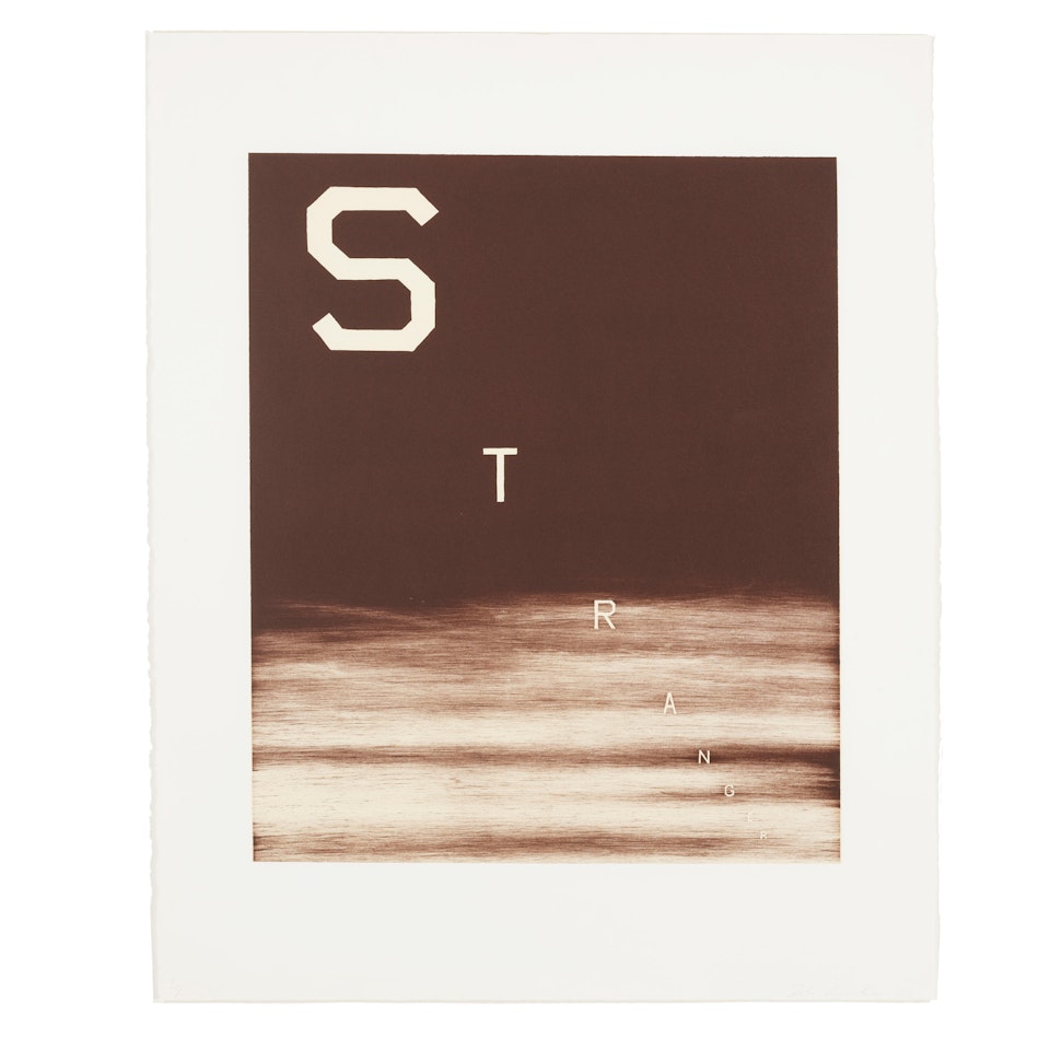 Stranger (Engberg 135) by Ed Ruscha