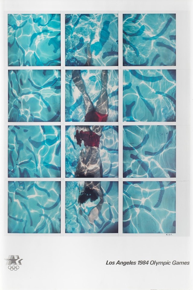 Swimming Pool Poster for Los Angeles 1984 Olympic Games by David Hockney