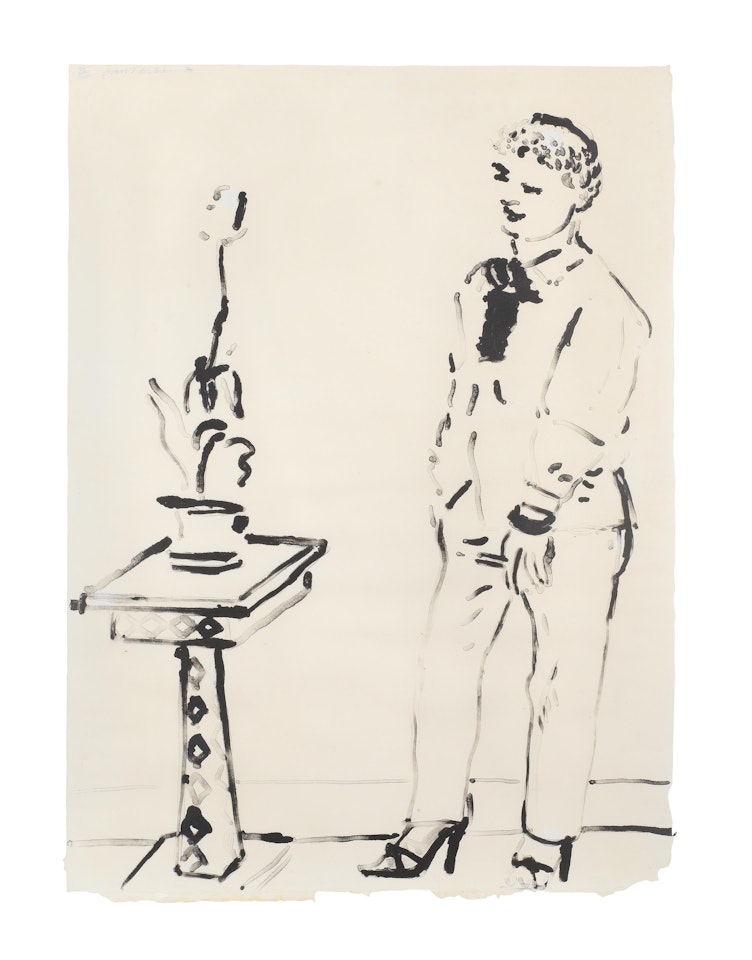 Celia Musing by David Hockney