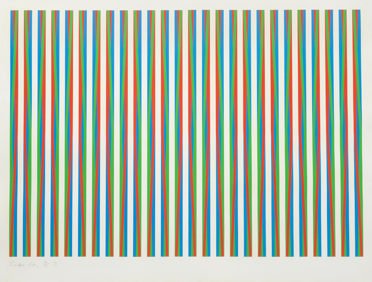 Firebird by Bridget Riley