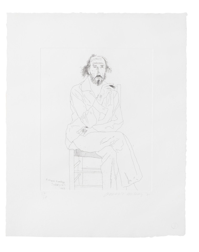 Portrait of Richard Hamilton by David Hockney