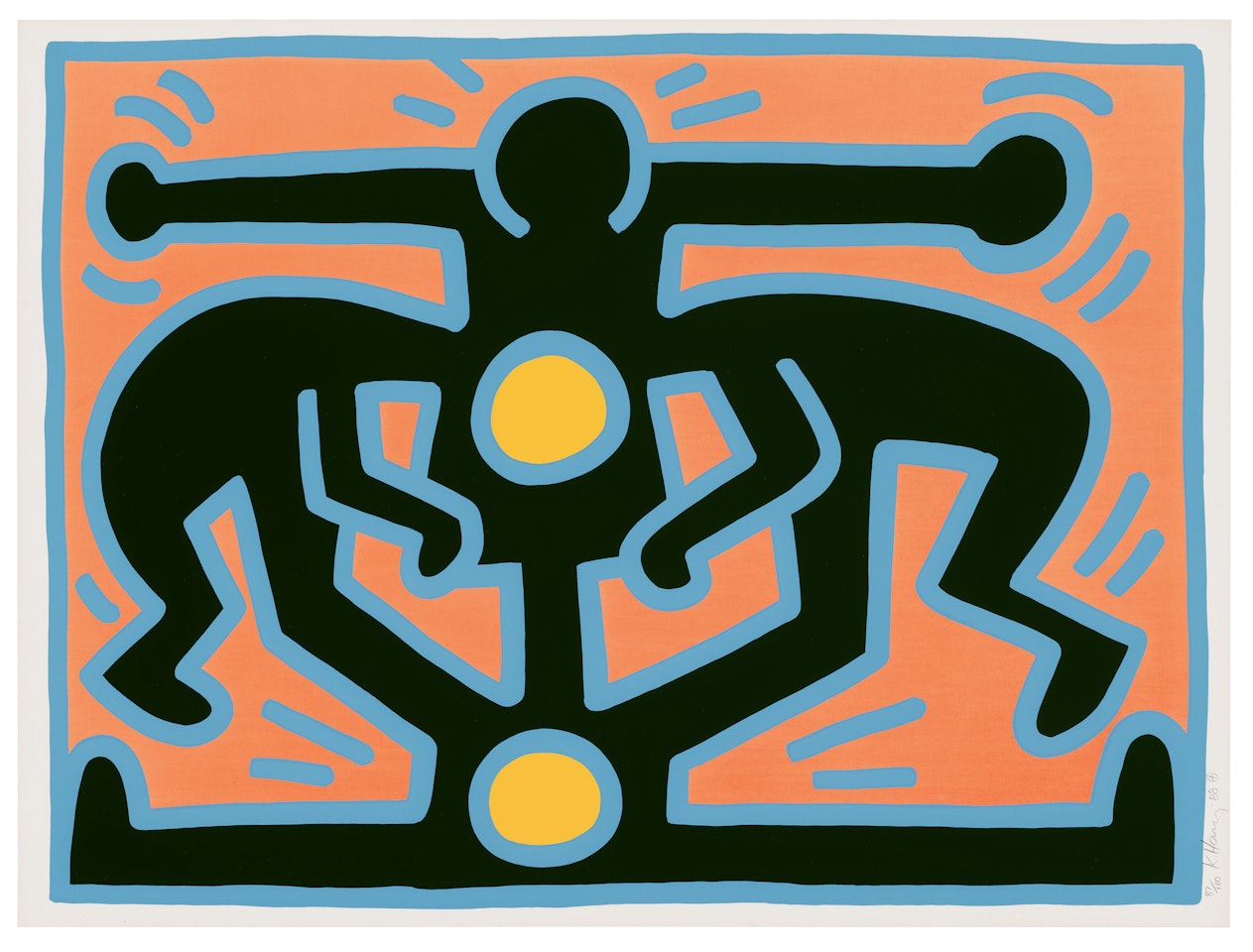 One plate, from: Growing by Keith Haring