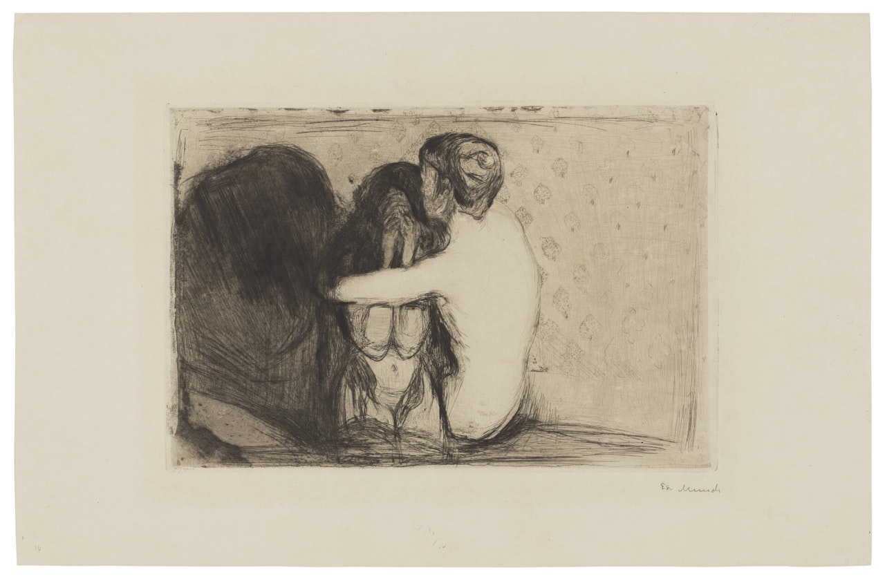 Consolation by Edvard Munch