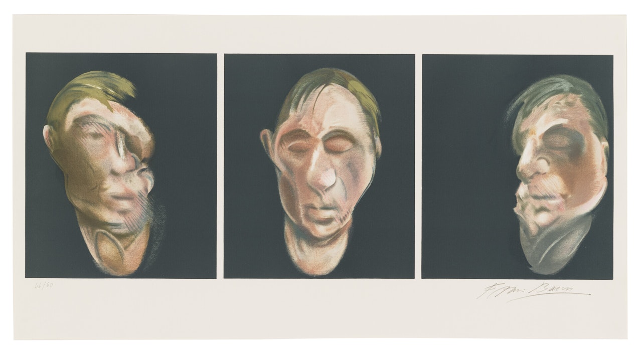Trois études pour un autoportrait by Francis Bacon