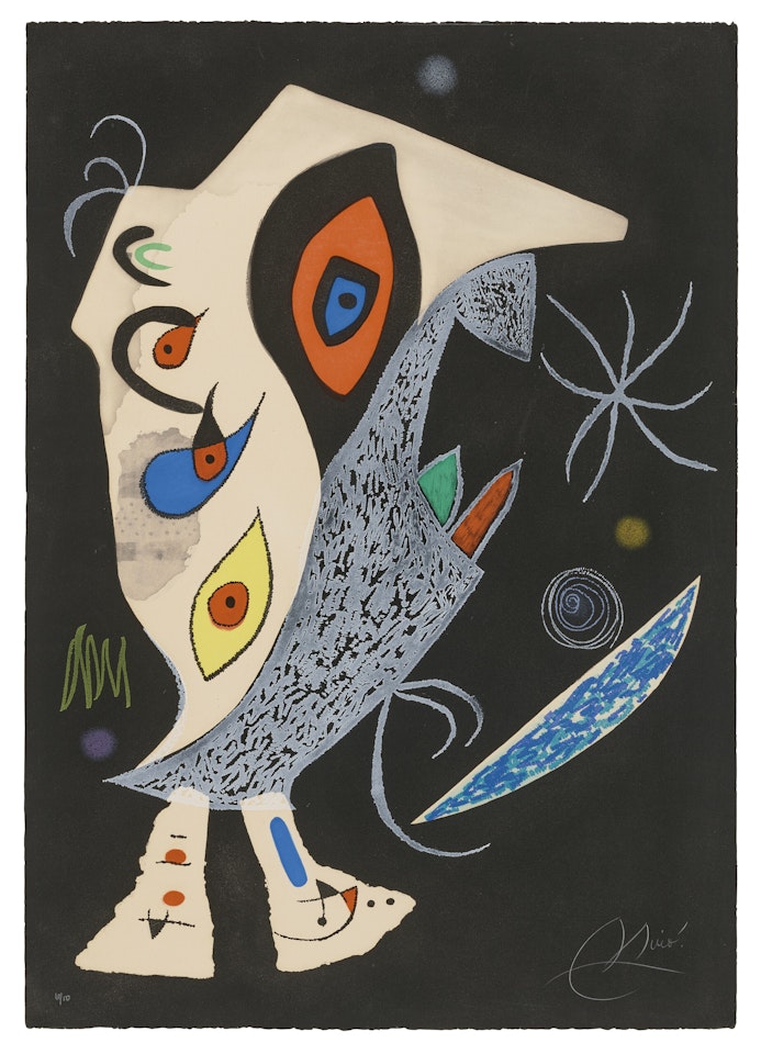 Barbare dans la nuit by Joan Miró
