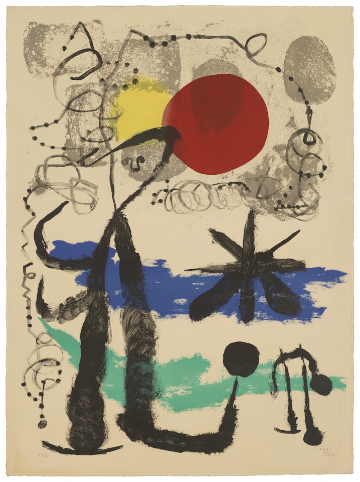 Le voyageur triste by Joan Miró