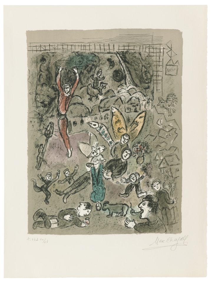 Composition fantastique (1er État) by Marc Chagall