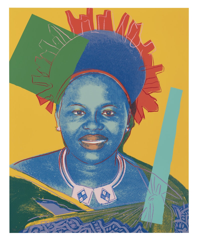 Queen Ntombi Twala, from: Reigning Queens by Andy Warhol