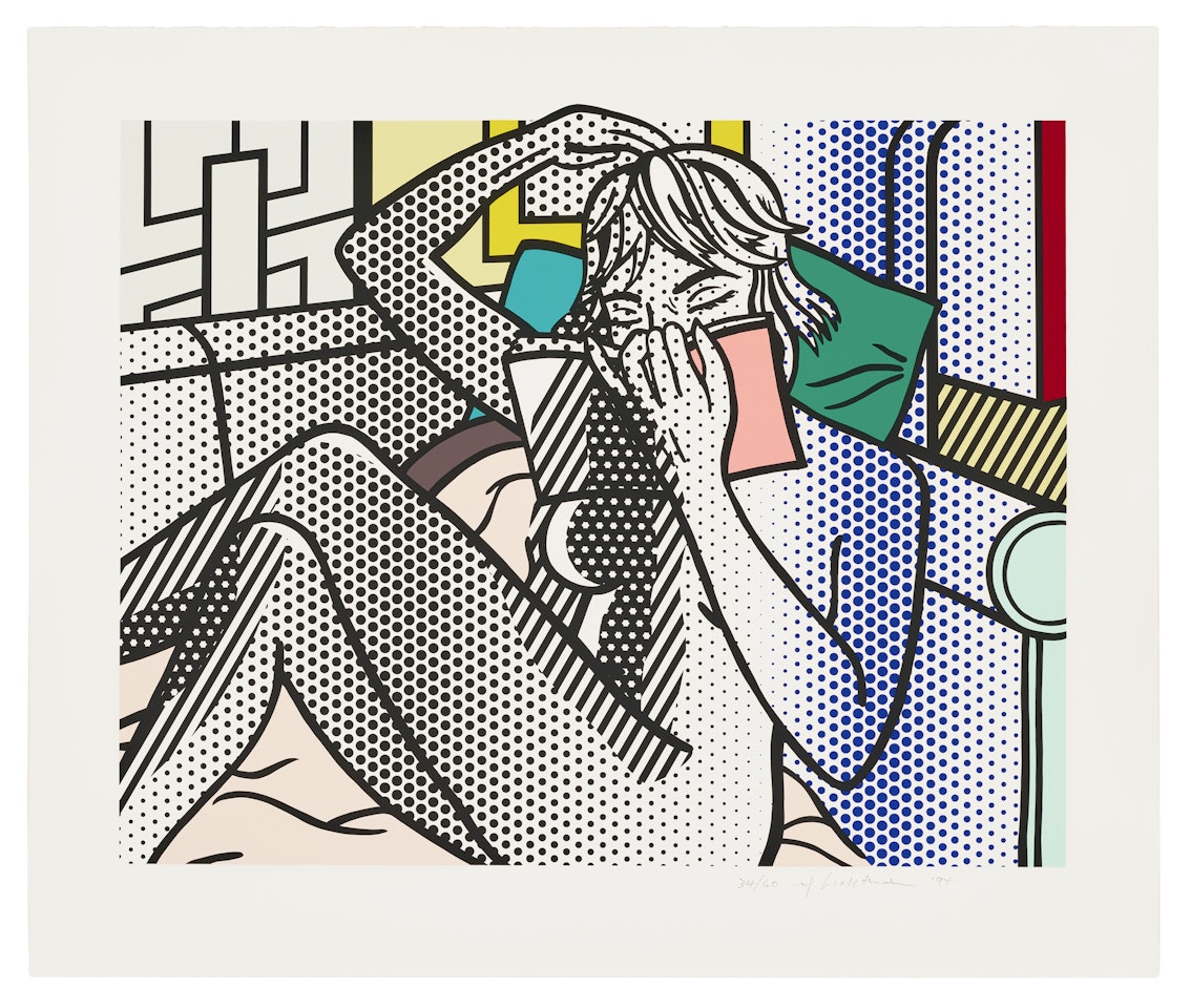 Nude Reading, from: Nudes; by Roy Lichtenstein