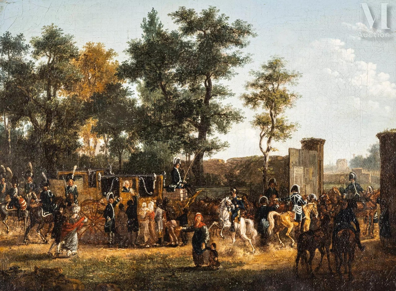 The Entry of Louis XVIII by French School