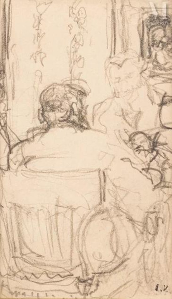The two players by Édouard Vuillard