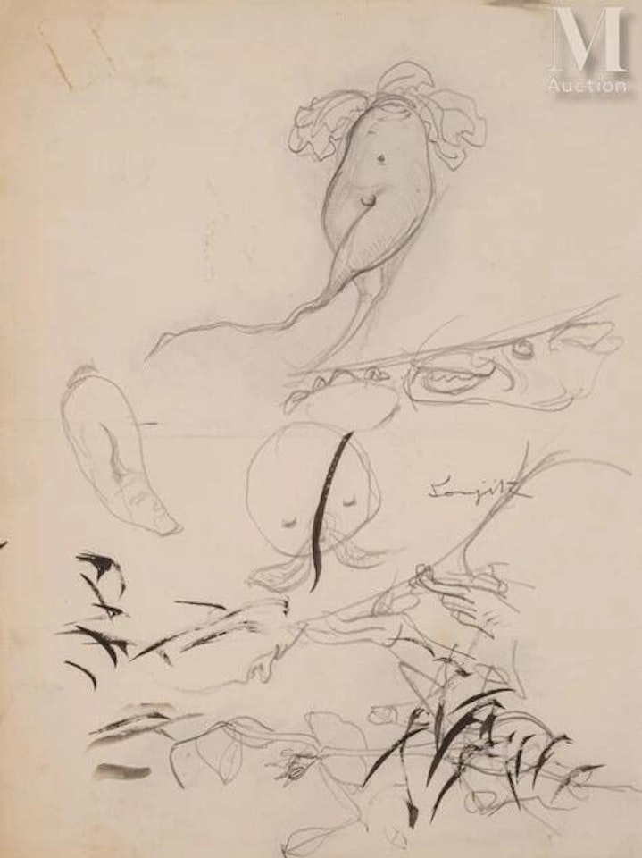 Floral studies by Leonard Tsuguharu Foujita