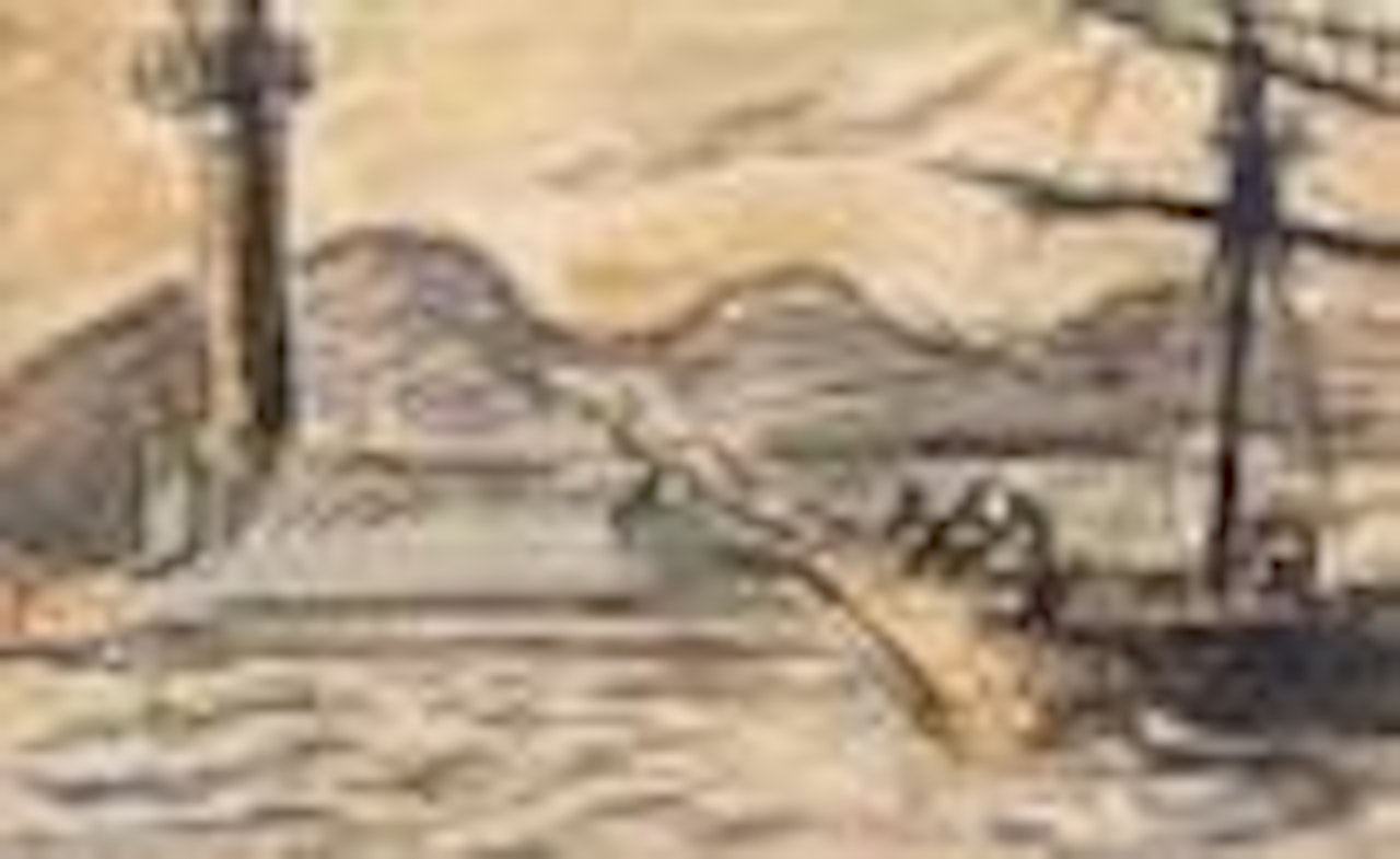 Saint Tropez. The lighthouse and the pier by Paul Signac