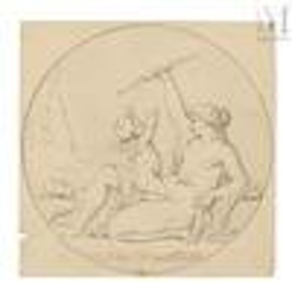 Nymph and love by Louis-Félix de la Rue