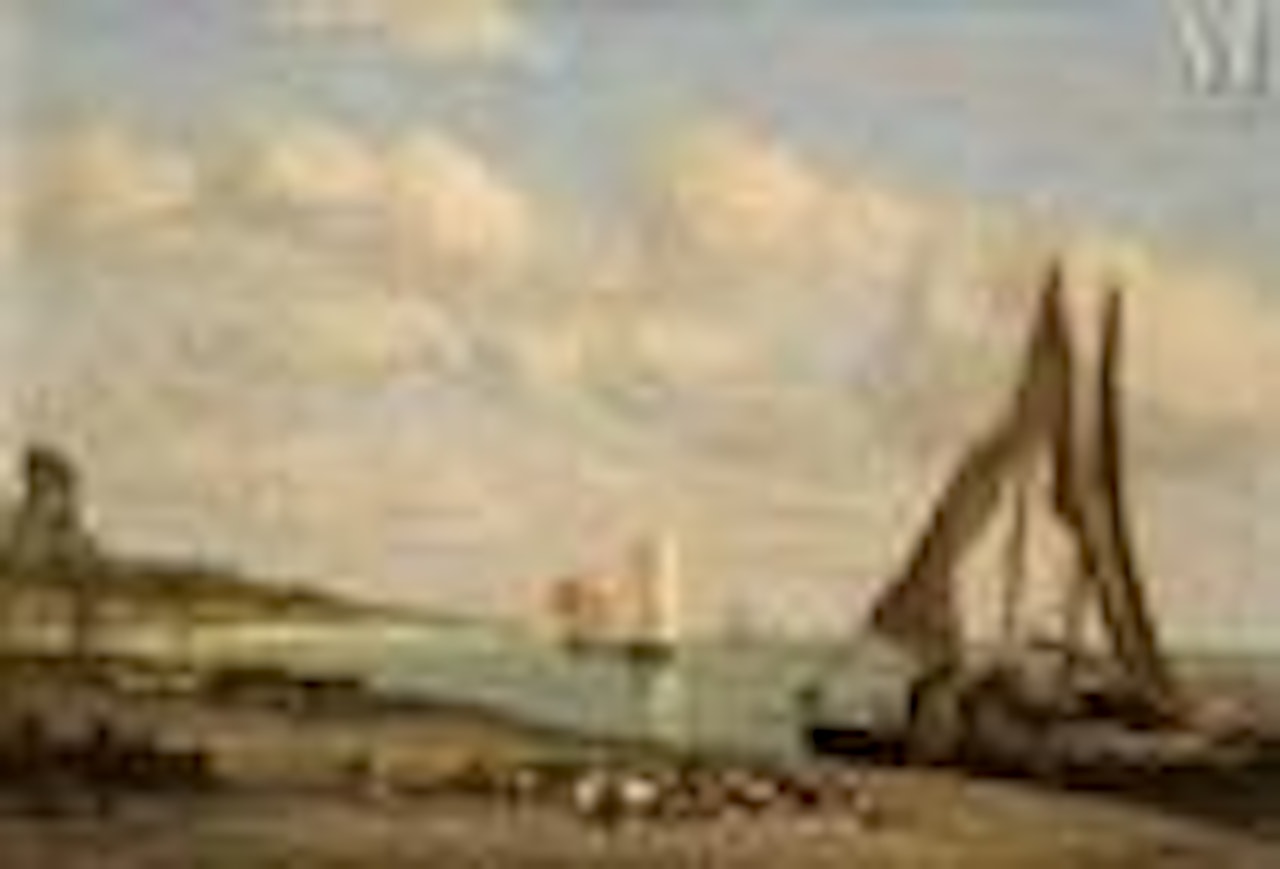 Boat and ducks by Eugène Boudin