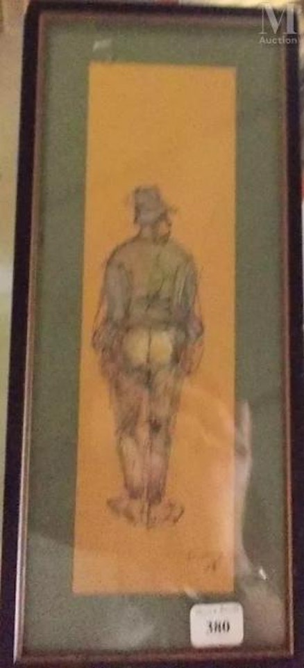 Man seen from behind by Mark Tobey