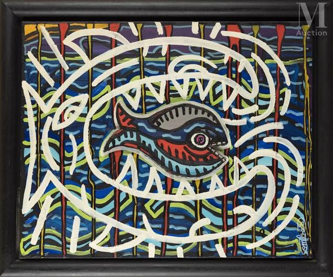 Small fish, small fish one day will be eaten by a big rotten fish. For nothing, I don"t understand all this art for nothing. This rotten art for nothing. by Robert Combas