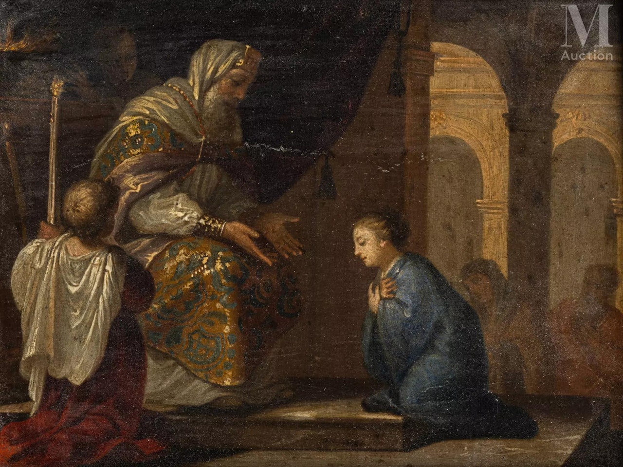 The presentation of the Virgin at the temple by French School