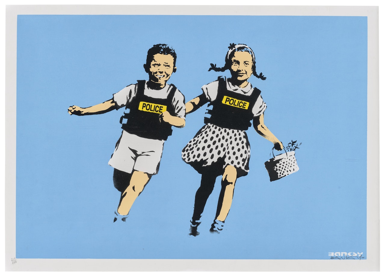 Jack and Jill (Police Kids) by Banksy
