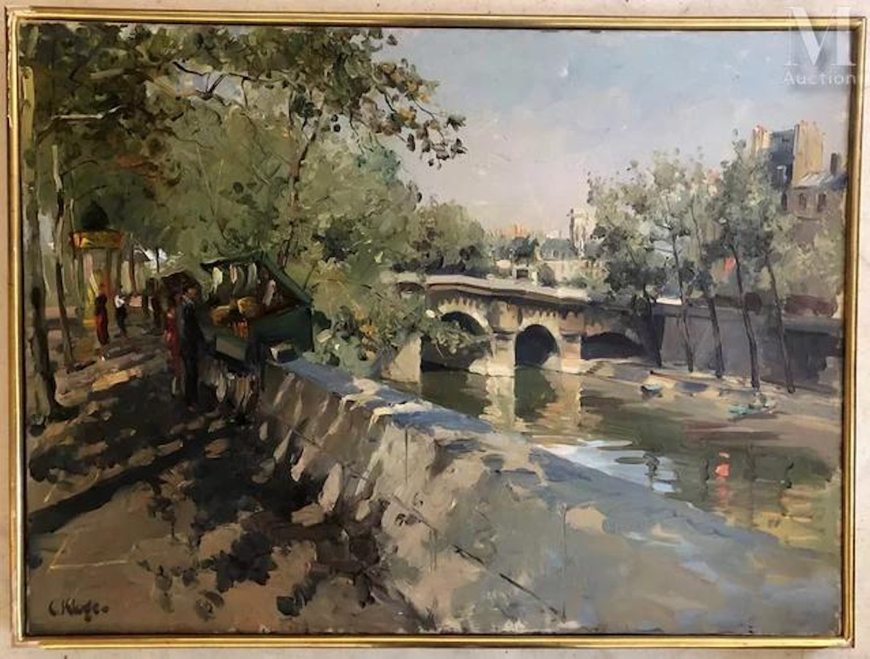 Quai de Seine in Paris by Constantin Kluge