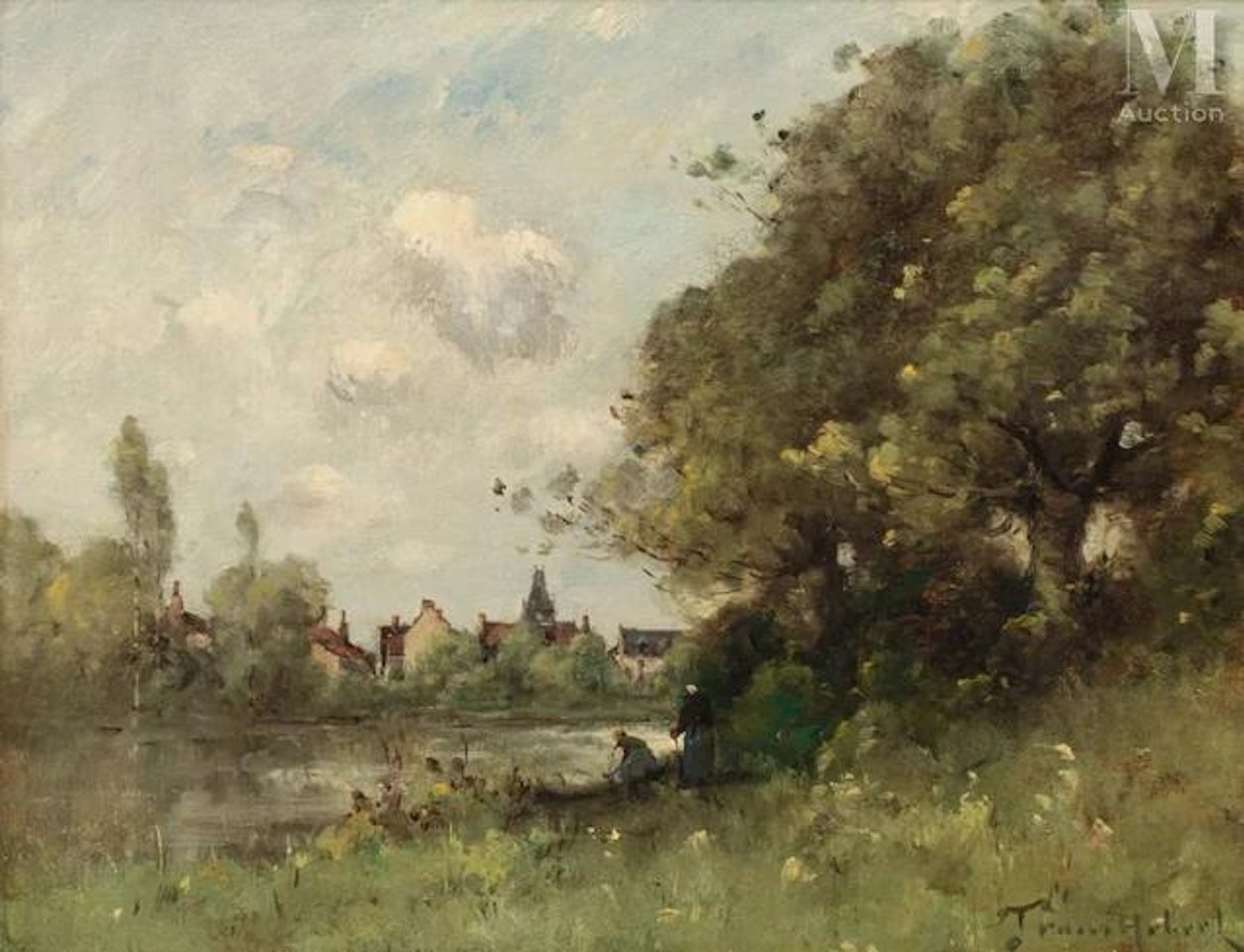 The Washerwomen by Paul Désiré Trouillebert