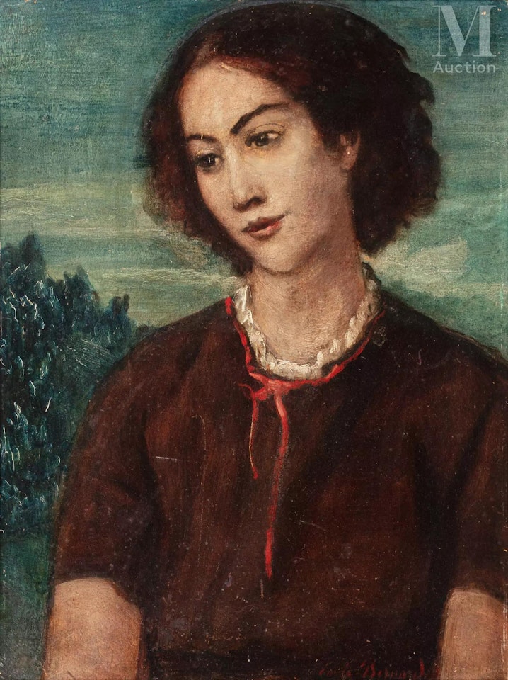 Portrait of a woman by Emile Bernard