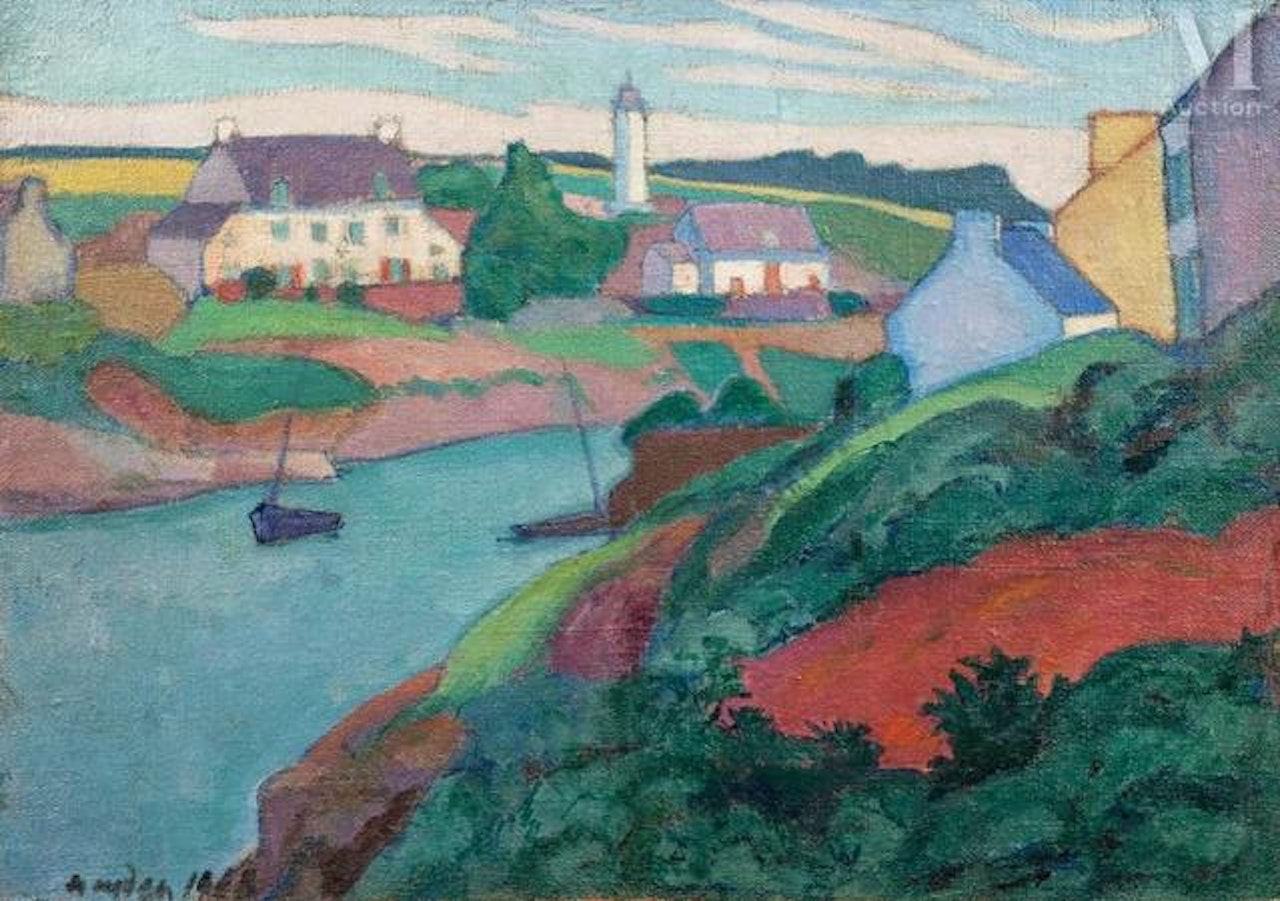 Doëlan Cove in Clohars-Carnoët by Henri Hayden