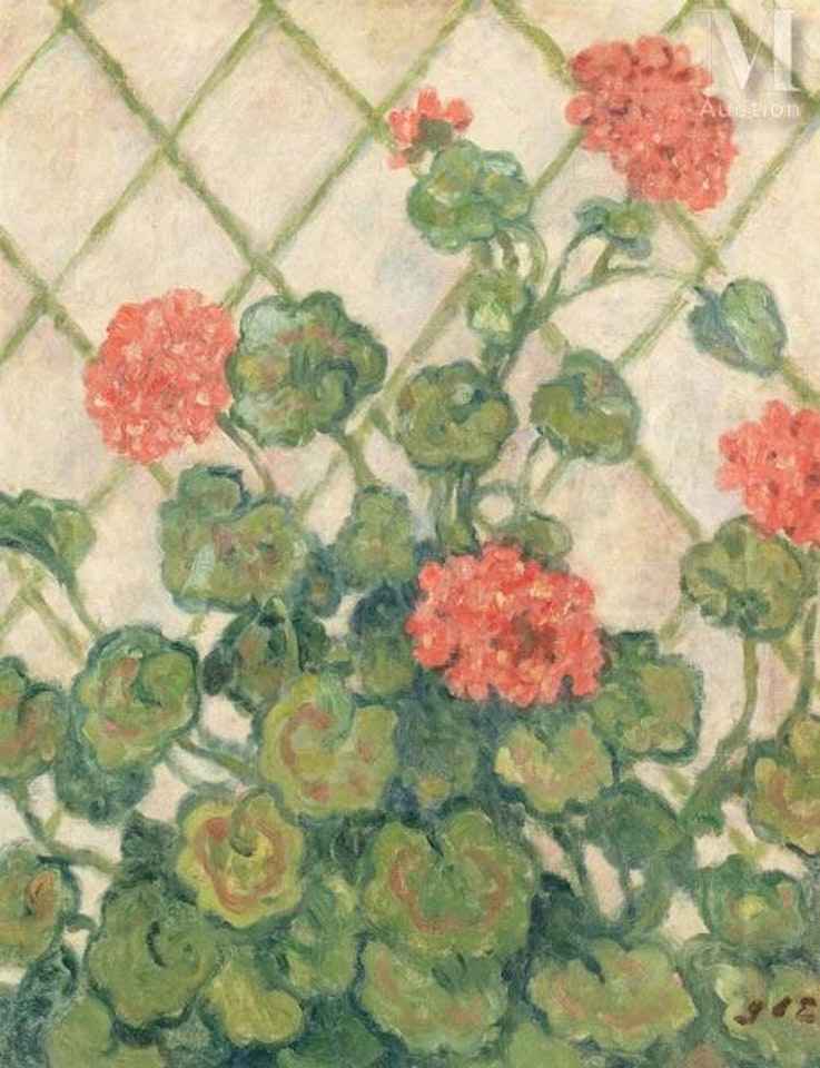 Geraniums by Georges d’Espagnat