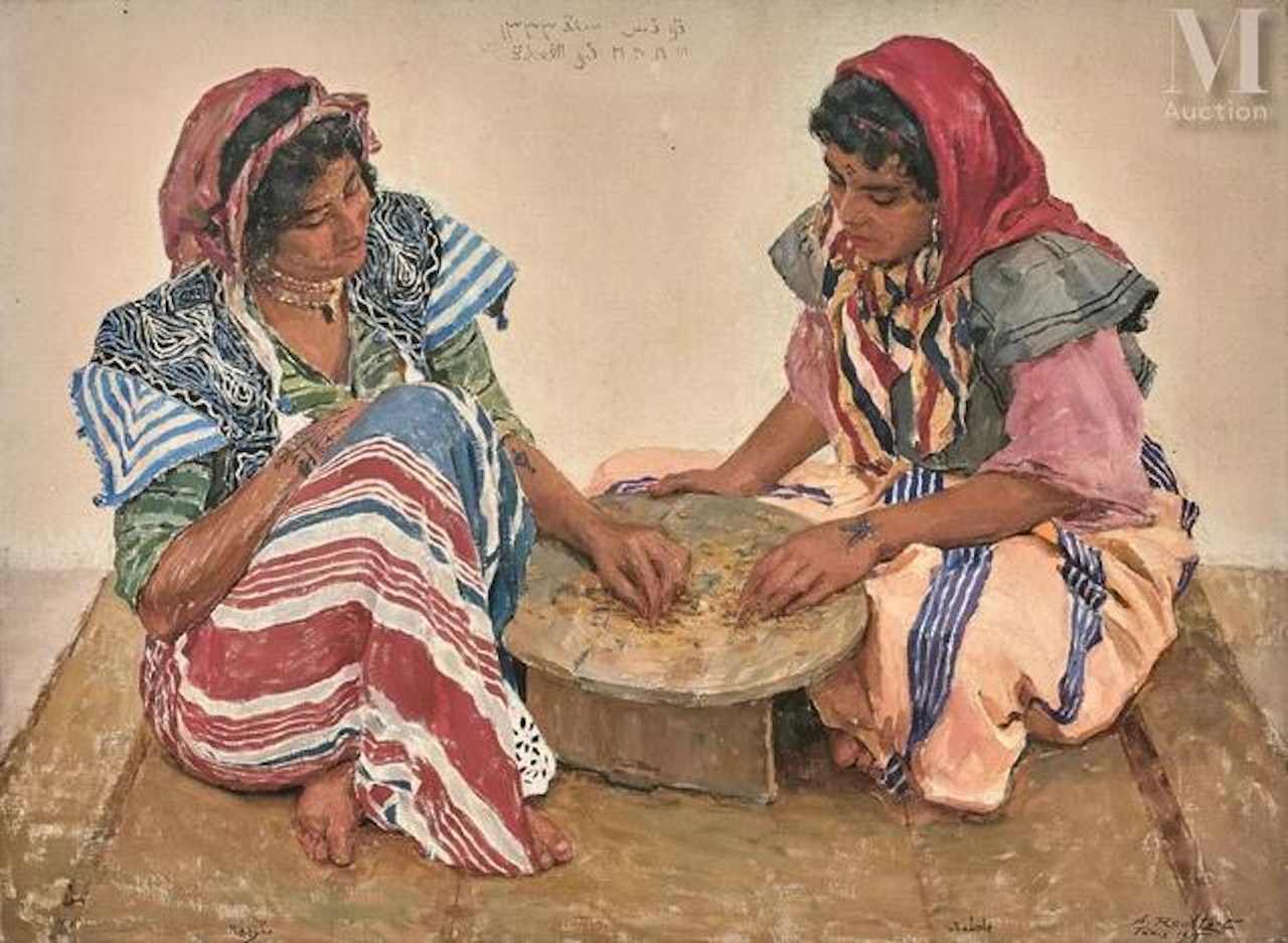 Fatimah and Manoubia by Alexandre Roubtzoff