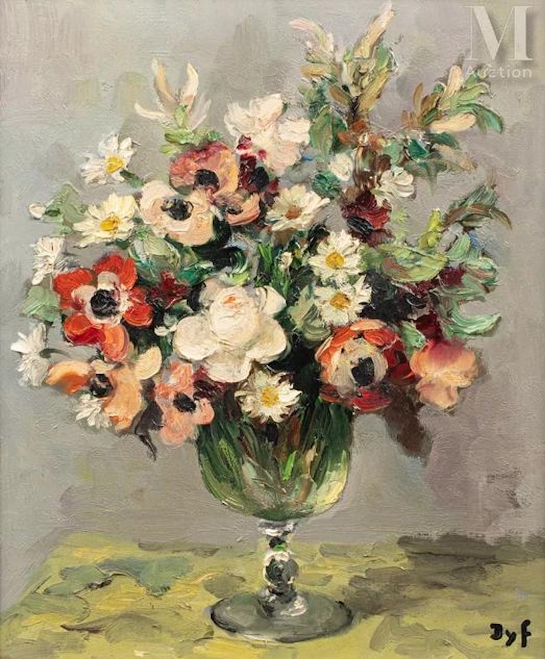 Bouquet of flowers by Marcel Dyf