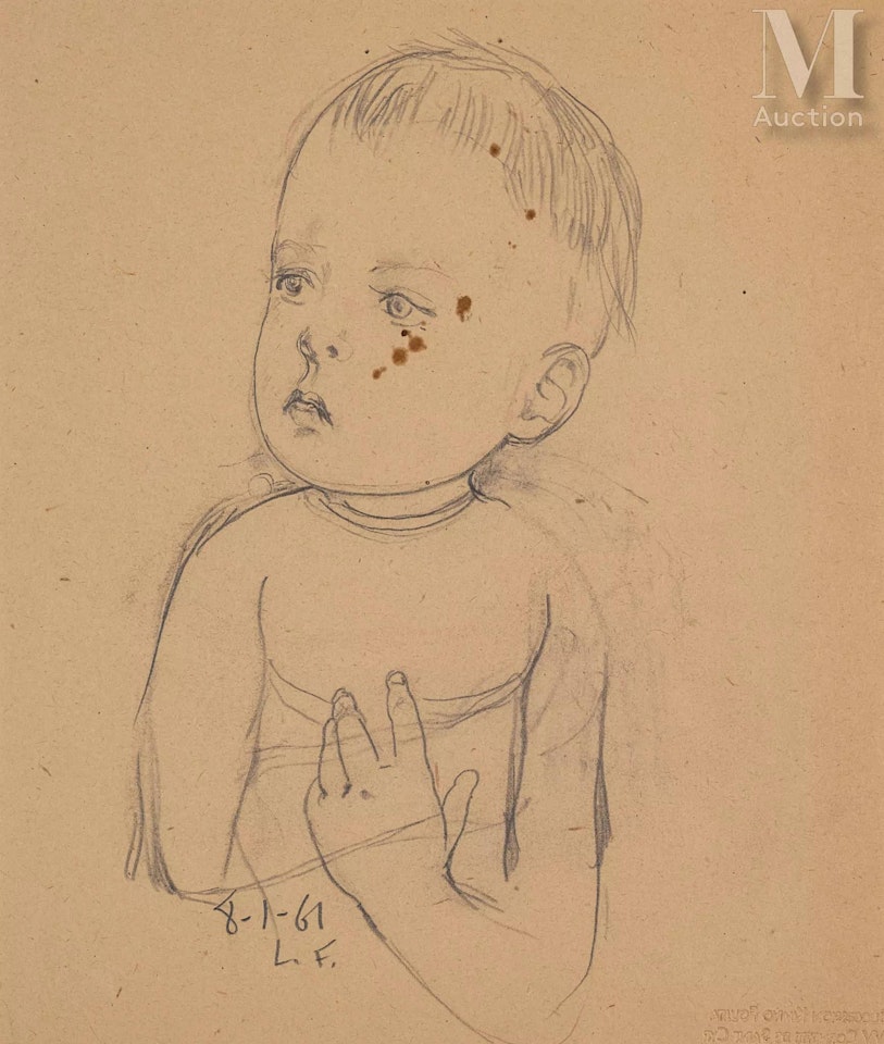 Child wondering by Leonard Tsuguharu Foujita