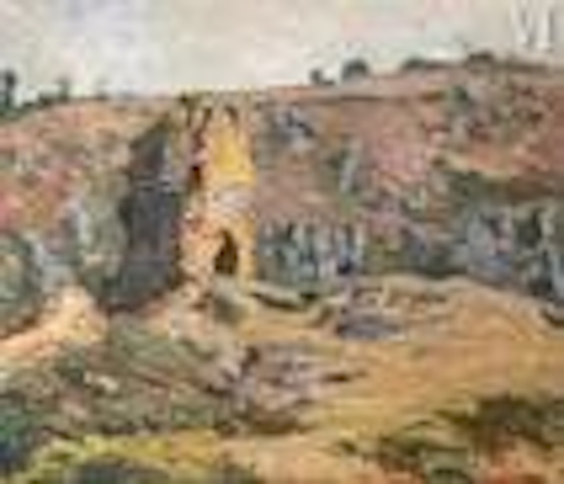 The ruins in Crozant by Othon Friesz