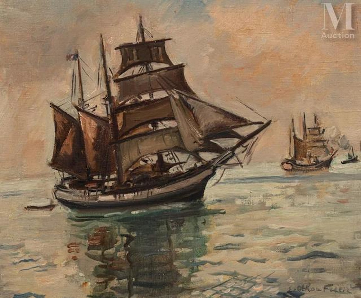 Departure for Newfoundland, Saint-Malo by Othon Friesz
