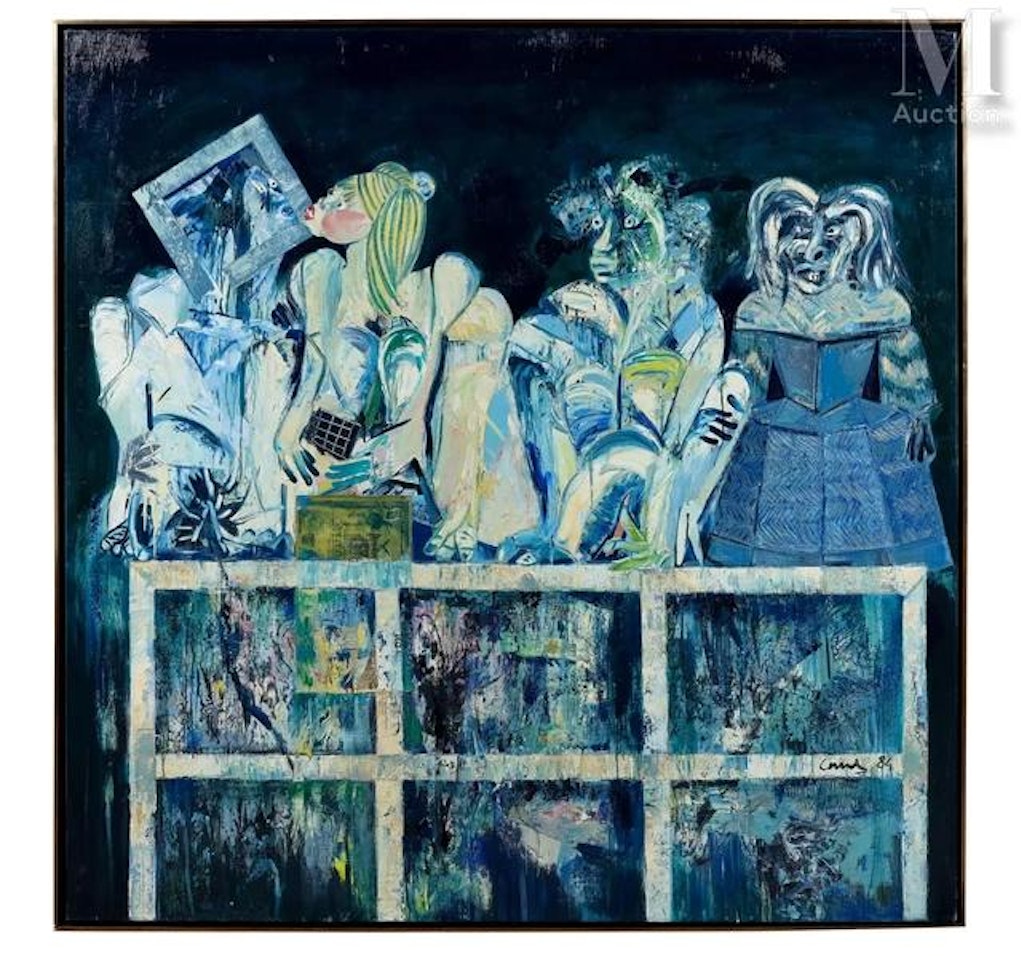Menines on the balcony by Louis Cane