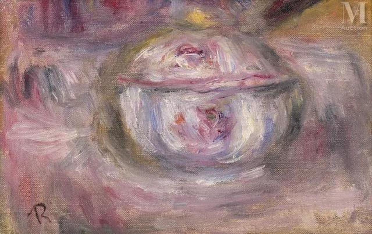 Sugar bowl - fragment by Pierre-Auguste Renoir