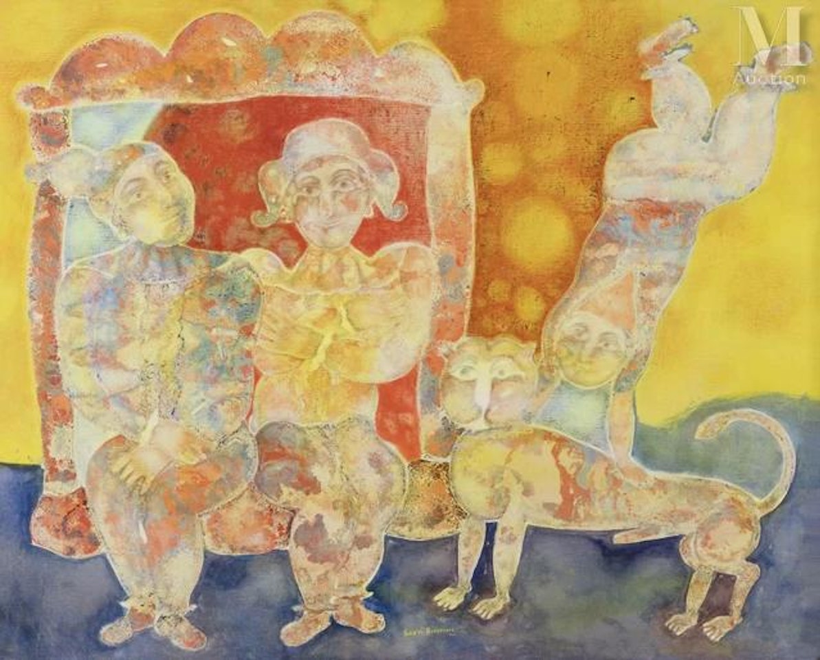 The acrobats by Sakti Burman