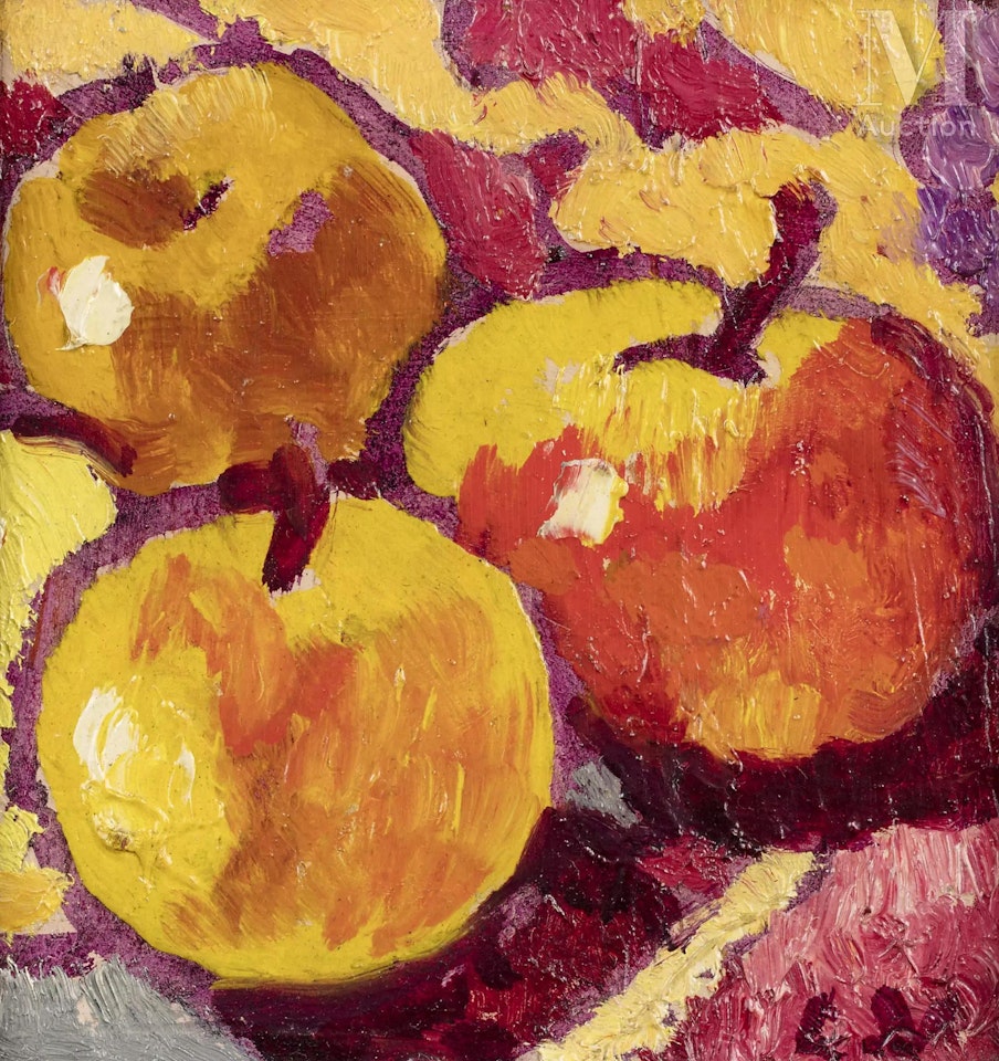 Three apples by Louis Valtat