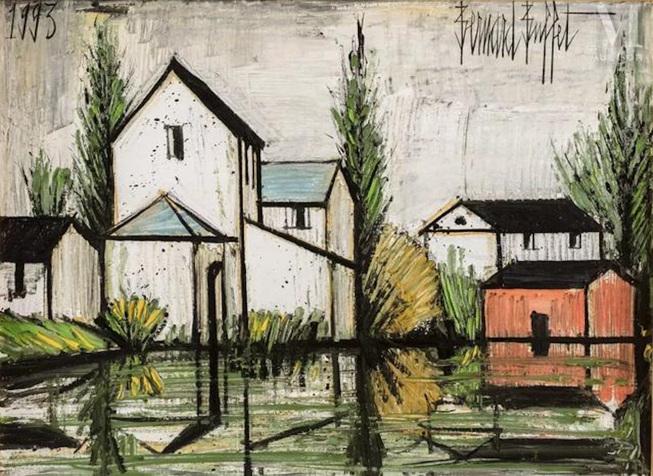Houses on the river by Bernard Buffet