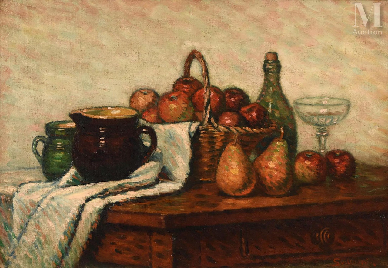 Still life with apples by Armand Guillaumin