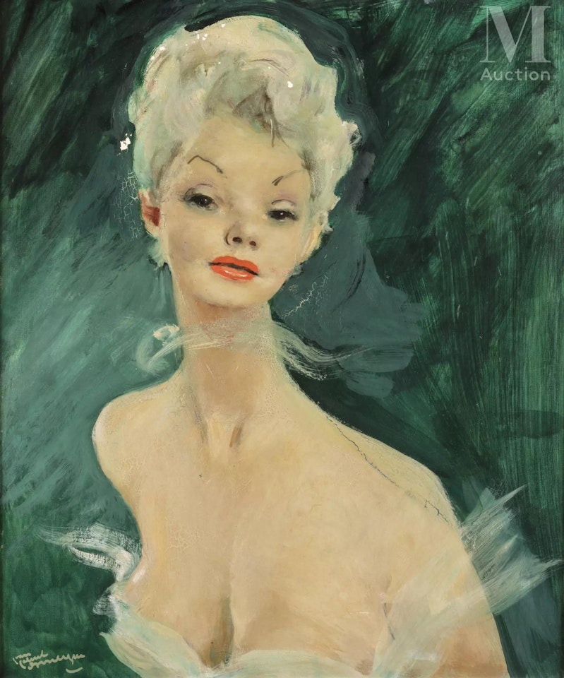 Portrait of Madame P by Jean Gabriel Domergue