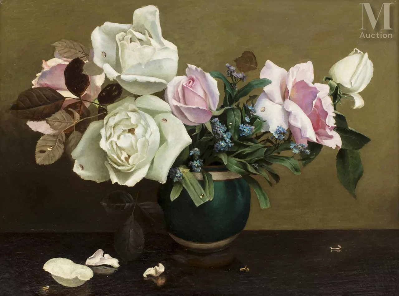 Roses and forget-me-nots; Roses and forget-me-nots. by Irene Klestova