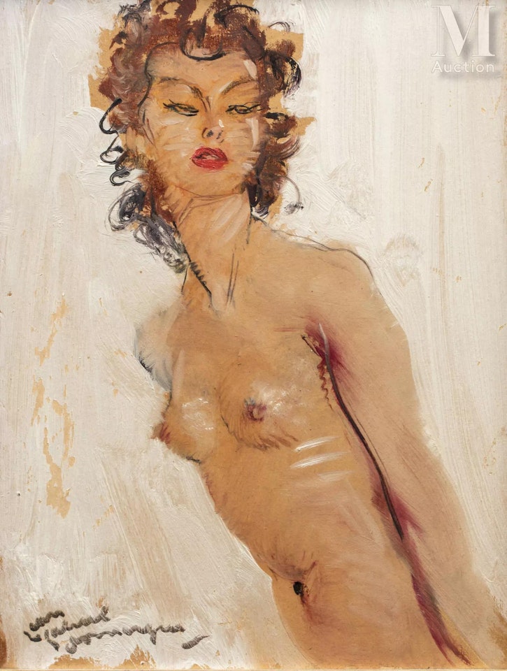 Portrait of Léone; Young lady by Jean Gabriel Domergue